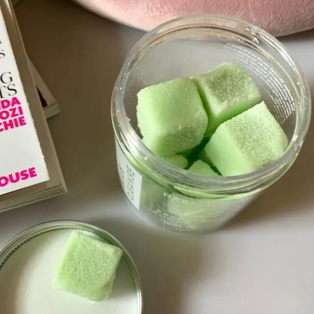 New HARPER + ARI Juice Cleanse Exfoliating Sugar Cubes.